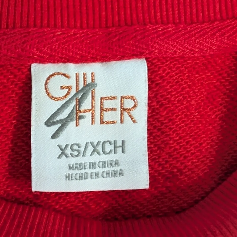 GiII4Her St. Louis Cardinals Graphic Sweatshirt XS | NWT Glittered Baseball - Picture 6 of 10